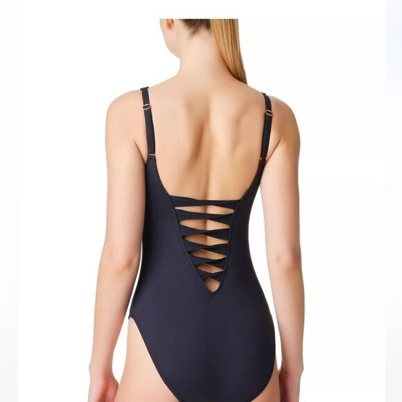 Bleu by Rod Beattie Women's Kore Lace-Up One Piece swimming suit, swimwear 6, 4 - Picture 11 of 14